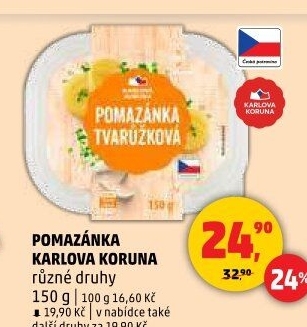 Pomazánky Karlova Koruna