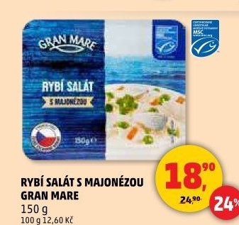 Rybí salát s majonézou Gran Mare