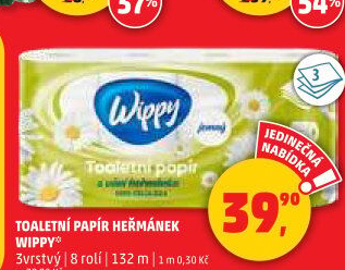 Toaletní papír 3vrstvý Wippy