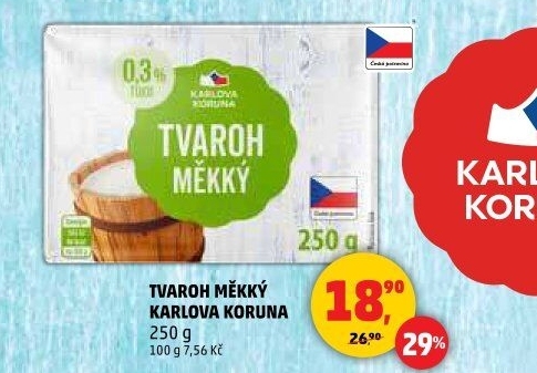 Tvaroh měkký Karlova Koruna