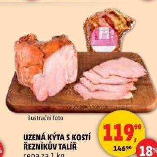 Uzená kýta s kostí Řezníkův talíř
