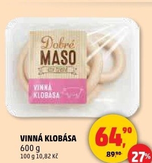 Vinná klobása Dobré maso