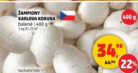 Žampiony Karlova Koruna