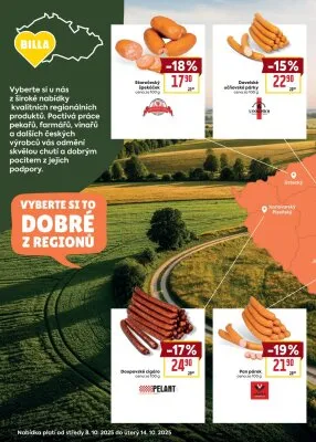 akční leták BILLA 8.10.2025-14.10.2025