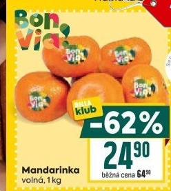 Mandarinky Billa Bonvia