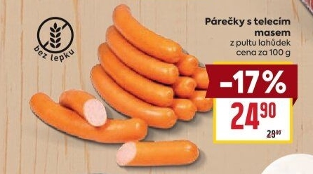 Párečky s telecím masem
