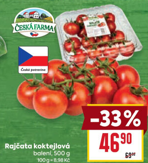 Rajčata koktejlová Česká farma
