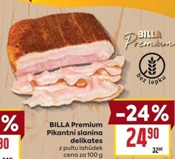 Slanina pikantní Deli Billa Premium