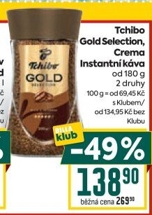 Instantní káva Tchibo Gold Selection