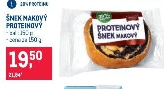 Proteinový šnek Hradecká pekárna