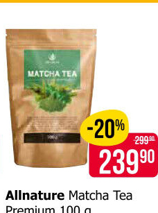 Čaj Matcha Tea Premium Allnature