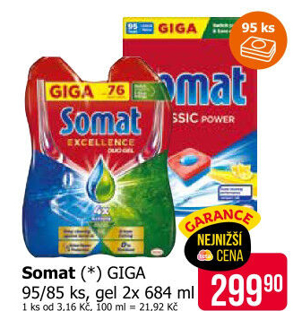 Gely do myčky Somat