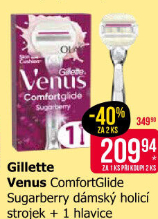 Holicí strojek dámský Comfortglide Sugarberry Miami Gillette Venus