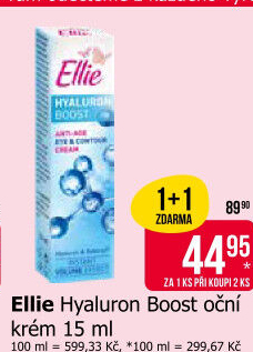 Krém pro oční okolí a kontury tváře Hyaluron Boost Ellie