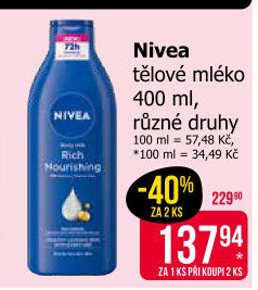Mléko tělové Nivea
