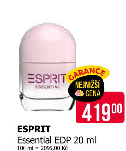 Parfémovaná voda dámská Essential Esprit