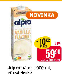 Rostlinné nápoje Alpro