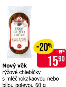 Rýžové chlebíčky polomáčené Nový věk