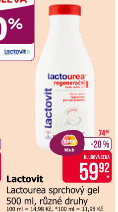 Sprchový gel Lactovit