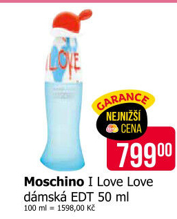 Toaletní voda dámská I love love Moschino