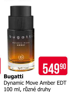 Toaletní voda pánská Dynamic move Amber Bugatti