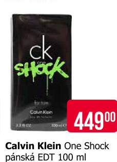 Toaletní voda pánská One Shock Calvin Klein