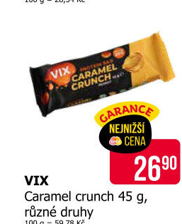 Tyčinka proteinová crunch Vix