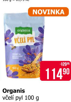 Včelí pyl Organis