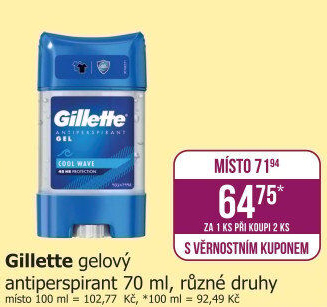 Deodorant stick Gillette