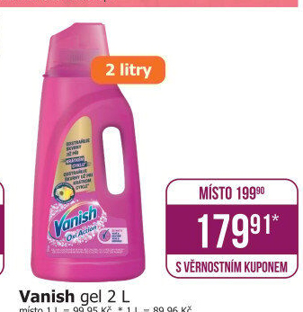 Odstraňovač skvrn gelový Vanish Oxi Action