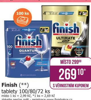 Tablety do myčky Finish