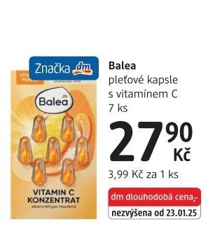 Pleťové kapsle Balea
