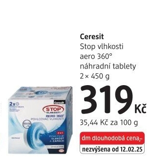 Pohlcovač vlhkosti Aero 360° Ceresit - náhradní tablety