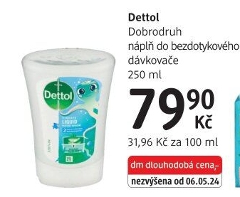 Tekuté mýdlo antibakteriální Dettol - náplň do bezdotykového dávkovače