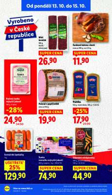 akční leták Lidl 13.10.2025-15.10.2025