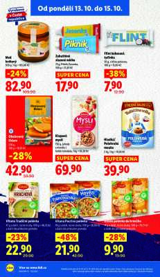 akční leták Lidl 13.10.2025-15.10.2025