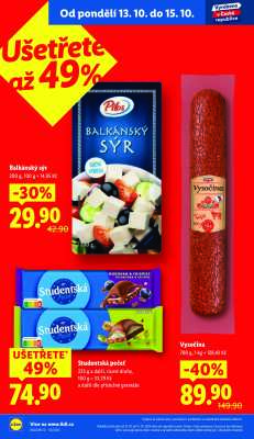 akční leták Lidl 13.10.2025-15.10.2025