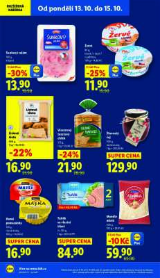 akční leták Lidl 13.10.2025-15.10.2025