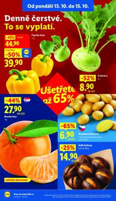 akční leták Lidl 13.10.2025-15.10.2025