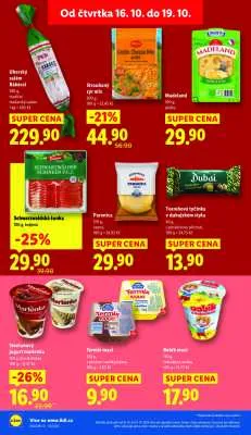akční leták Lidl 16.10.2025-19.10.2025