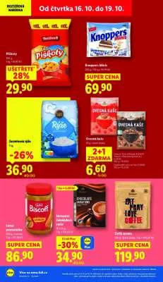 akční leták Lidl 16.10.2025-19.10.2025