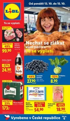 akční leták Lidl 13.10.2025-15.10.2025