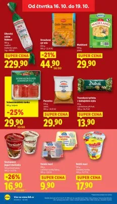 akční leták Lidl 16.10.2025-19.10.2025