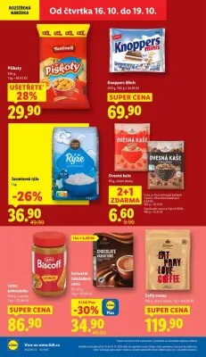 akční leták Lidl 16.10.2025-19.10.2025