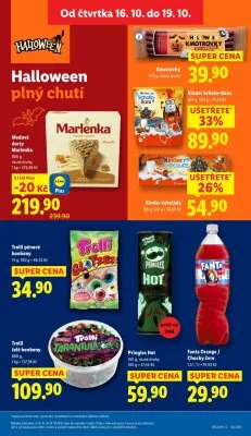 akční leták Lidl 16.10.2025-19.10.2025