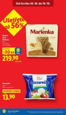 akční leták Lidl 16.10.2025-19.10.2025