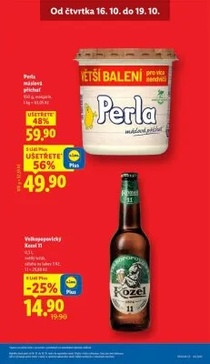 akční leták Lidl 16.10.2025-19.10.2025