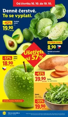 akční leták Lidl 16.10.2025-19.10.2025