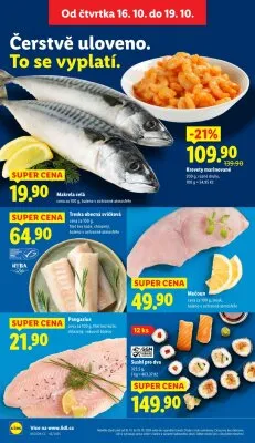 akční leták Lidl 16.10.2025-19.10.2025