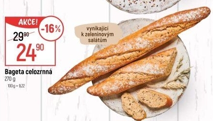 Bageta celozrnná